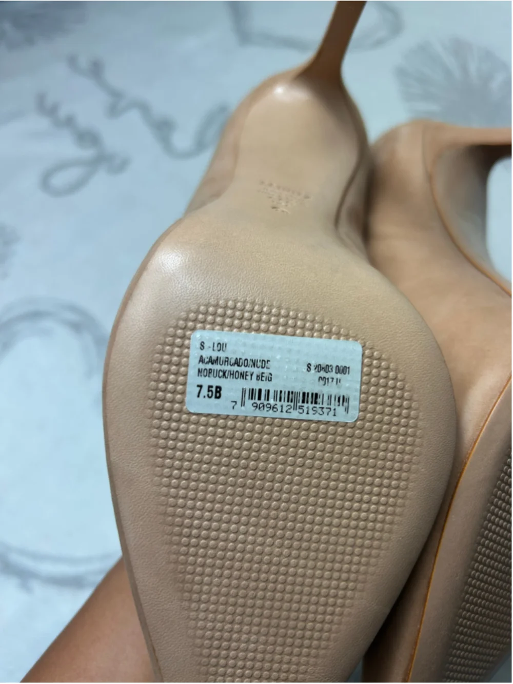 Schutz Lou Pump Honey Beige Nude Suede Stiletto Heels Shoes Women's Size 7.5B